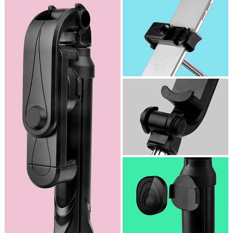 XT10 Palo Selfie 4 In 1 Wireless Bluetooth Selfie Stick Foldable Monopod Handheld Stick for Iphone 8 7 Xs 11 Huawei Selfi Stick