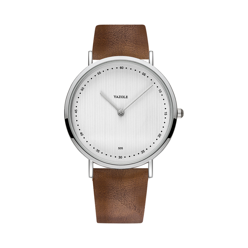 Reloj YAZOLE de lujo para hombre, relojes de pulsera de cuarzo de cuero, reloj de negocios para hombre, reloj de pulsera informal para hombre, reloj Masculino: Oro
