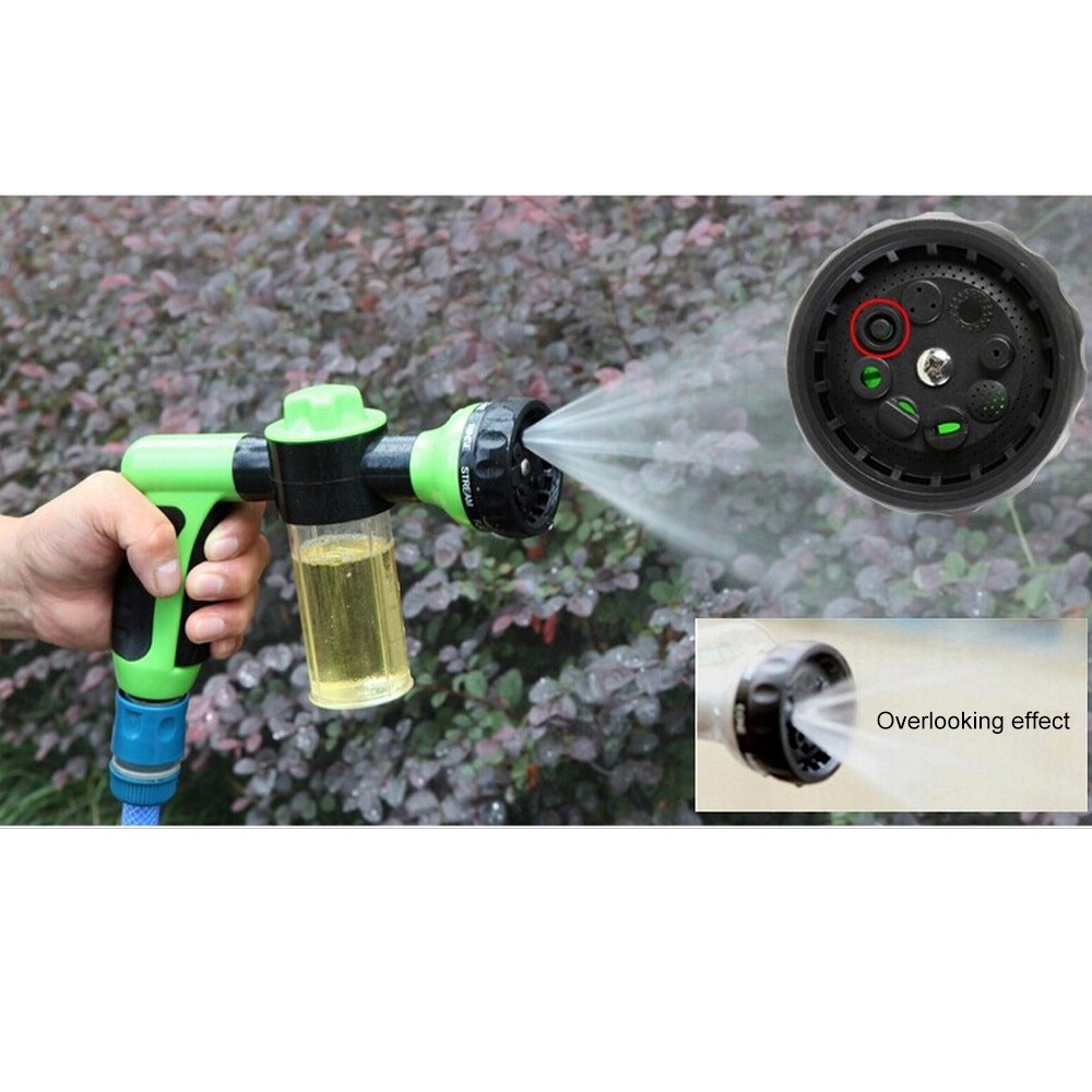 High Pressure Water Gun 46cm High Power Power Jet Garden Washer Hose Wand Nozzle Sprayer Watering Spray Sprinkler Cleaning Tool: yellow