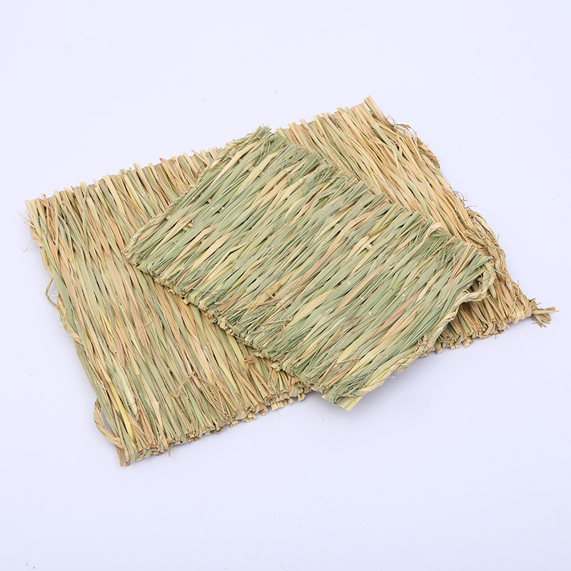 Kaninchen Hase Gras matt Kleintier gewebte Heu matt natürliche Stroh Bettwäsche Ruhe käFeige matt für Meers chweinchen Chinchilla Hamster Ratte