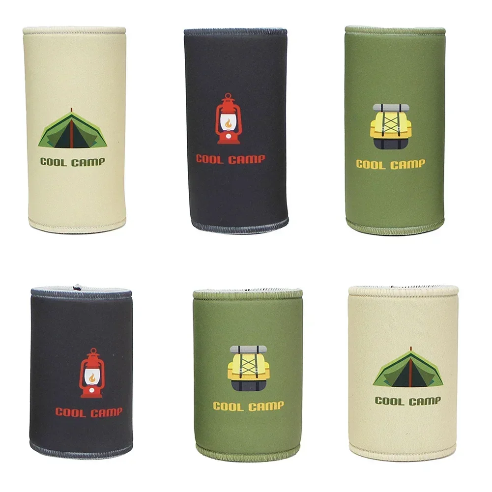 1pc Dosenkühler Hülse Camping Dosen Ärmeln Isolierte Bier Abdeckung Kühler Schutz Flasche Abdeckungen Nicht-slip Isolierte Flasche hülsen