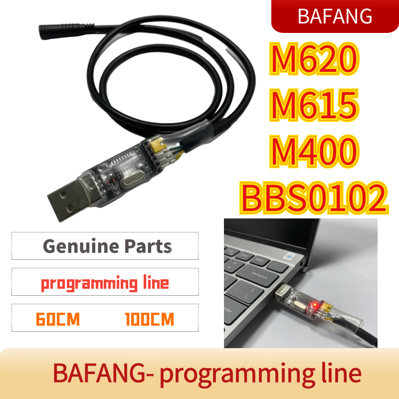 Bafang USB Programmeerkabel Elektrische Fiets Center Motor Kabel Voor 8fun/BBS01B BBS02B BBSHD Mid Drive 60 CM/100 CM