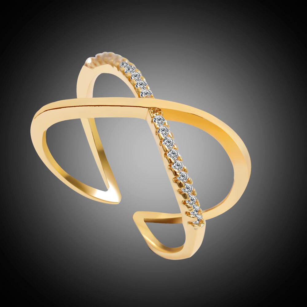 Ring Echt Oostenrijkse Crystal Luxe Ring Voor Vrouwen Cross