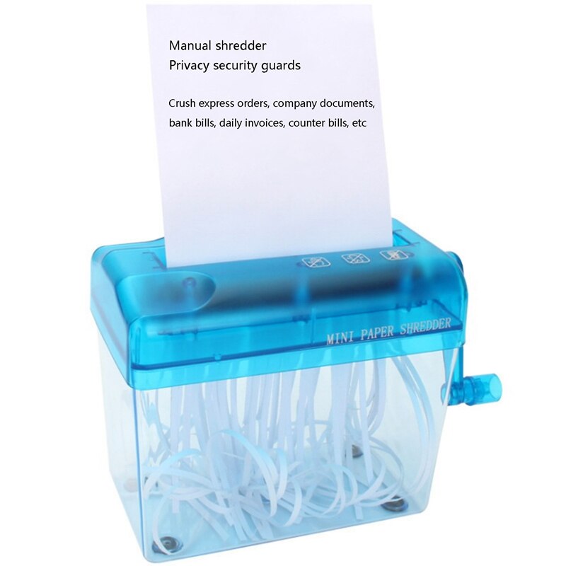 Portable Mini-Shredder Manual Shredder Manual A6 Paper Cutting Tool Office Household Desktop Paper Shredder