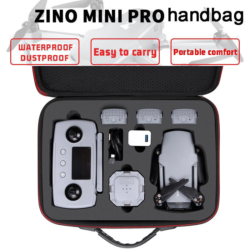 Hubsan – sac de rangement pour Mini Drone Zino Pro, sac à main étanche et anti-poussière, sac souple à bandoulière diagonale