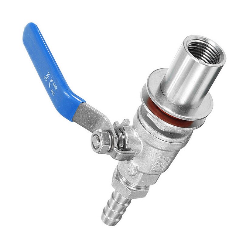 1/2 Inch Stainless Steel Weldless Ball Valve Kit Beer Barrel Valve For Beer Kettle Pot Durable Home Supplies