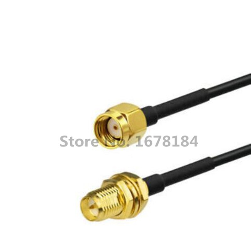 1pcs/lot WiFi WAN Router 3M Wi-Fi Antenna Extension Cable RP-SMA