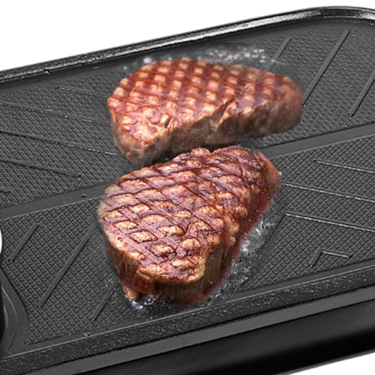 2 in 1 220V Electric Pot Oven Smokeless Barbecue Machine Home BBQ Grills Indoor Roast Meat Dish Plate Multi Cooker 1200W