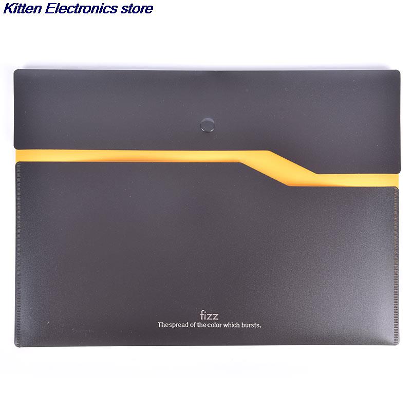 1PC Filing Product A4 File Folder Office Desk Organizer 2-layer File Bag Office Supplies: OR