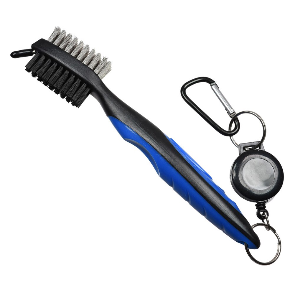 Golf Club Brush Golf Groove Reinigingsborstel 2 Zijdig Golf Putter Wedge Bal Groove Cleaner Kit Schoonmaken Tool Golf Accessoires: Blue