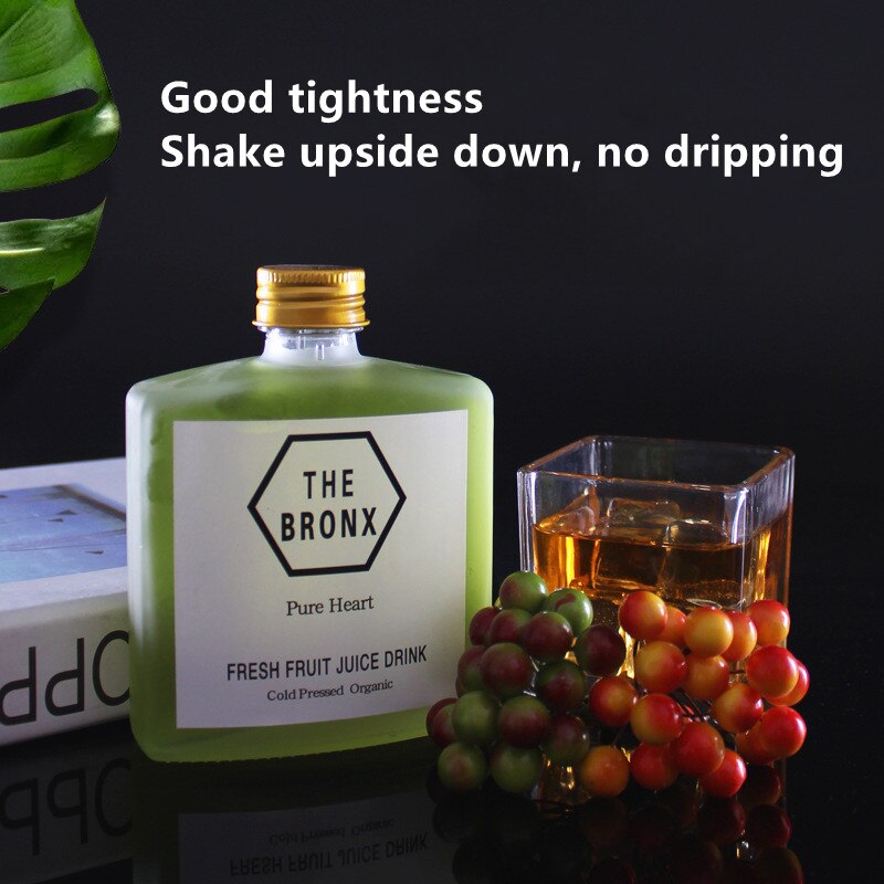 1pcs Glass Small Wine Bottle Storage Jar with Lid Frosted Bottle Clear Glass Wine Bottle Empty Glass Bottle Drink Bottle