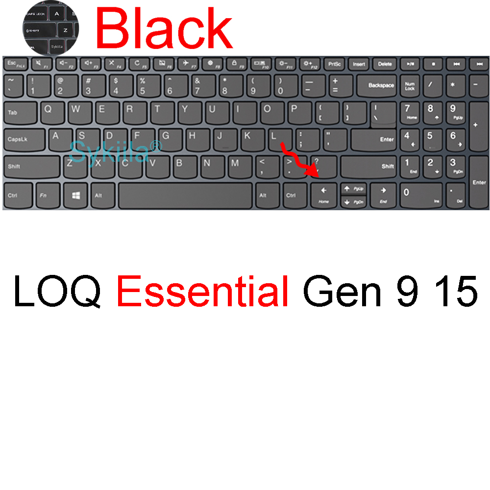 Keyboard Cover for Lenovo LOQ Gaming 15 16 15ARP9 15IRX9 15AHP9 16APH8 16IRH8 Essential Gen 9 Silicone Protector Skin Case 15.6: Yellow