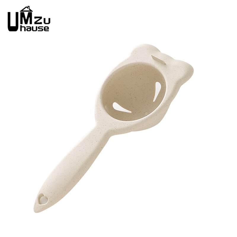 Egg White Yolk Separators Kitchen Dining Tools Clear Liquid Filter Gadgets Cooking Dinner Albumen Protein Food Divider Organizer: Light Yellow
