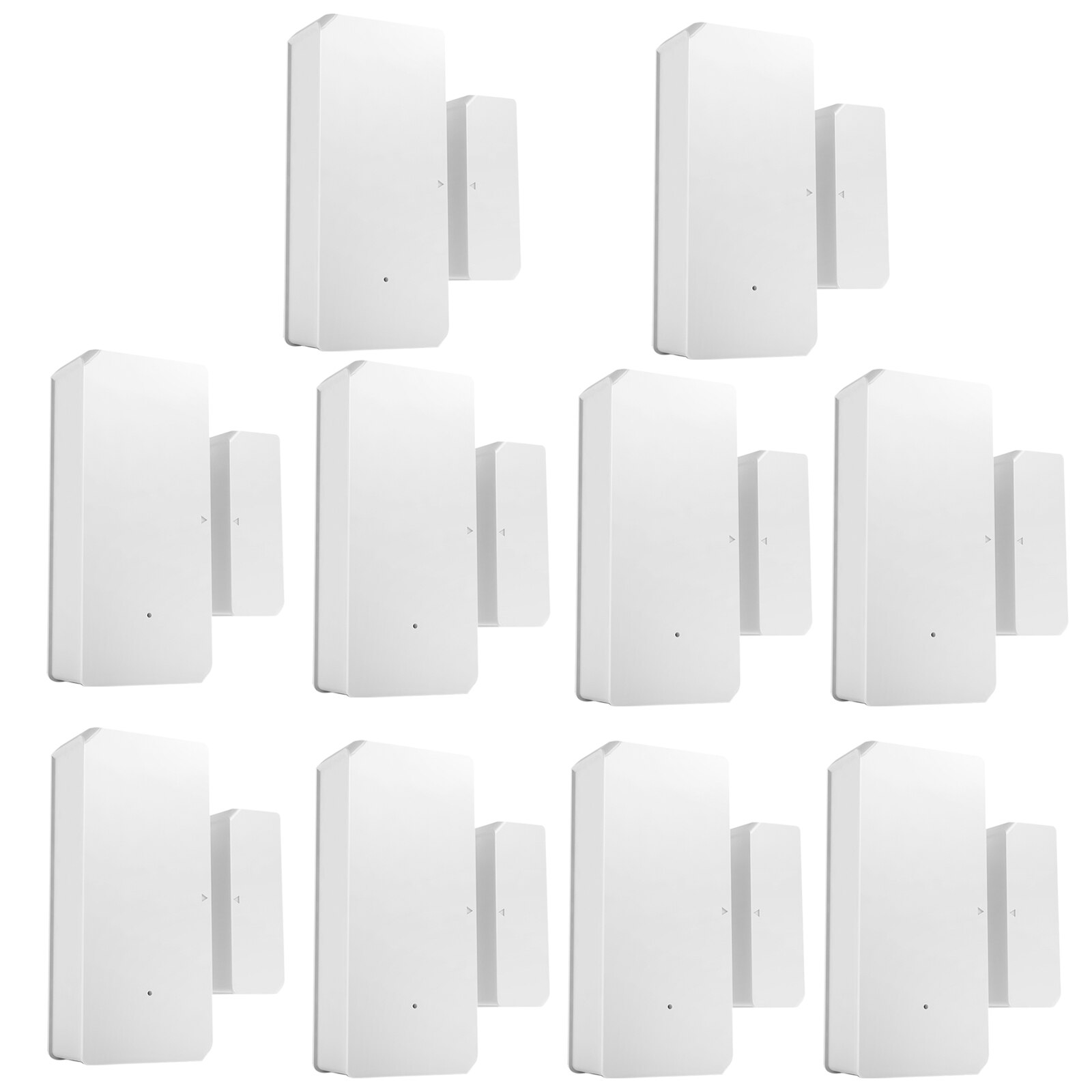 10PCS SONOFF DW2-RF-433MHZ Sensor Door Window Alarm Sensor RF 433Mhz Wireless Automation Anti-Theft Alarm Compatible With RF: 10pcs