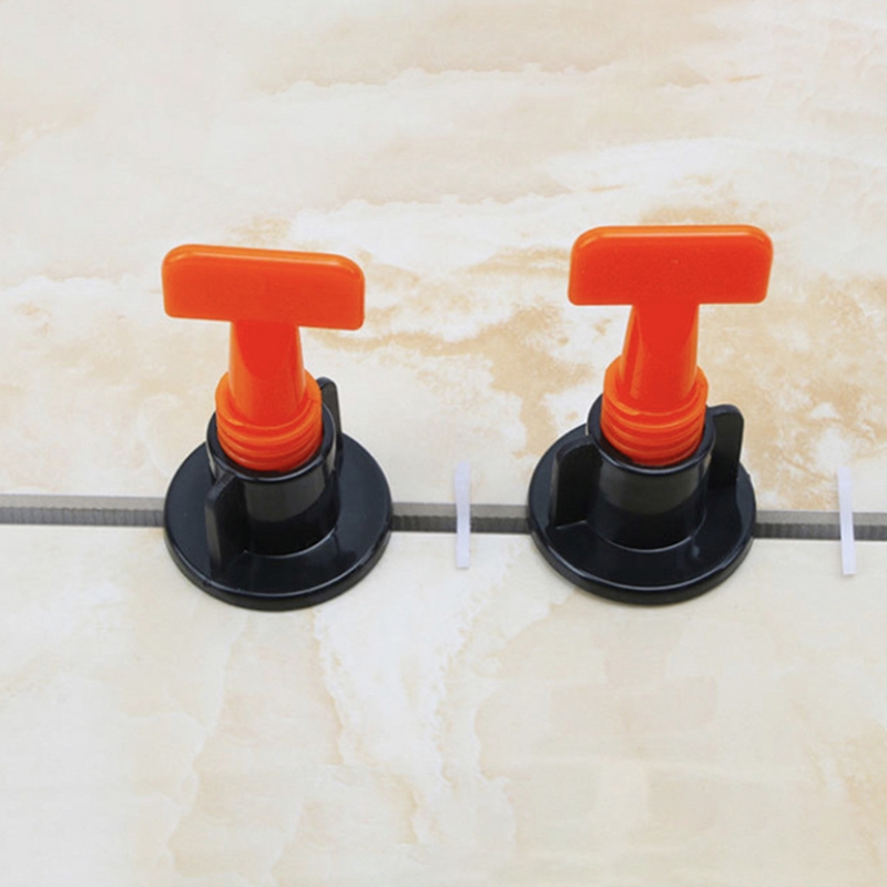 Tile Leveling System Kit Tile Leveler Spacers Replaceable Steel Pins Ceramic Tile Installation Tool with Wrenches 87HB