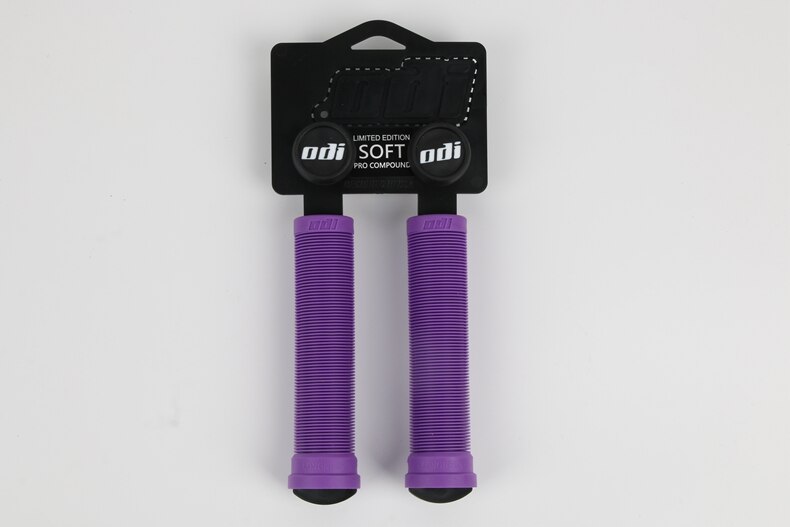 ODI Bicycle Handlebar Grips Silica Gel Handlebar Grip Non-slip Shock-absorbing Handlebar Cover XC / AM Downhill Folding Bike: PURPLE