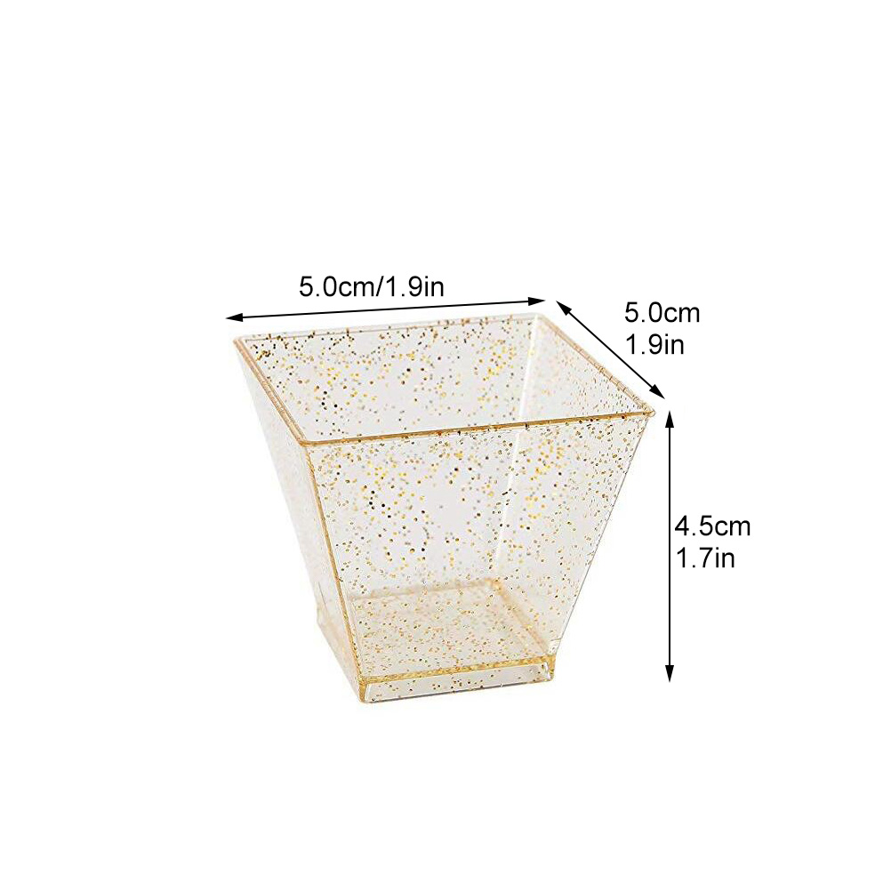 1 Set Van Plastic Dessert Cups Ijs Cups Pudding Opslag Cups Yoghurt Cups