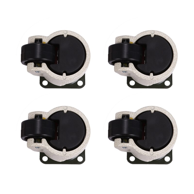 Roulettes de nivellement rétractables pour Machine industrielle, 4 pièces, roulettes pivotantes pour chariot de chaise de bureau, capacité de 330 livres, GD-40