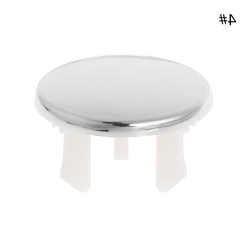 Bathroom Basin Sink Overflow Ring Six-foot Round Insert Chrome Hole Cover Cap 62KD: Burgundy