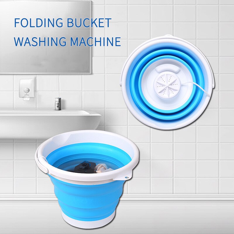 USB Folding Washing Machine 5V 1A Portable Laundry Machine lavadora portatil Mini Bucket Washing Machine For Dormitory Home