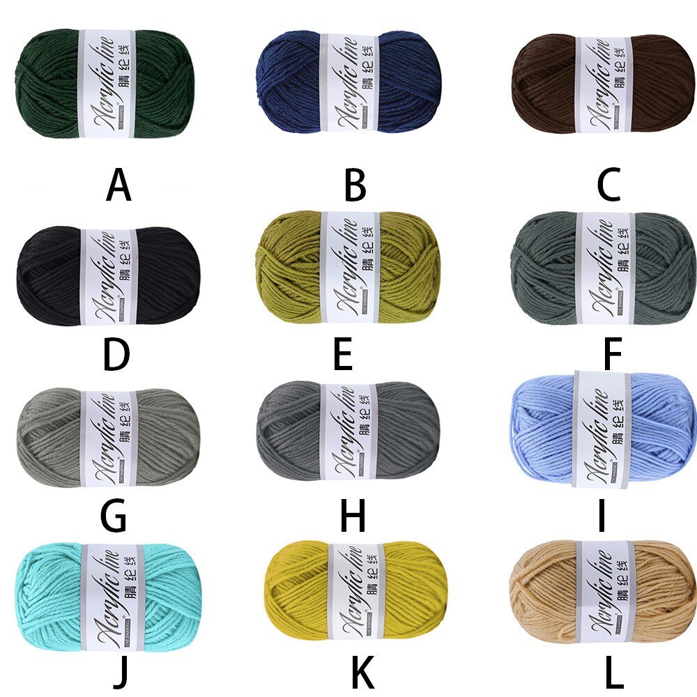 50g Chunky Wool Roving Scarf Knit Wool Yarn Thickness Warm Hat Household Hand-Knitting Thread For Cardigan Scarf