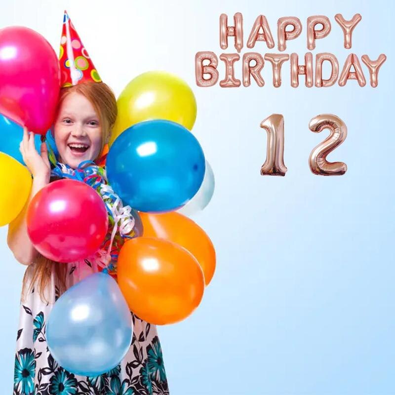 Digital Birthday Balloon 40-inch Floating Aluminum Decoration Wedding Film Balloon Decoration Scene I7I1