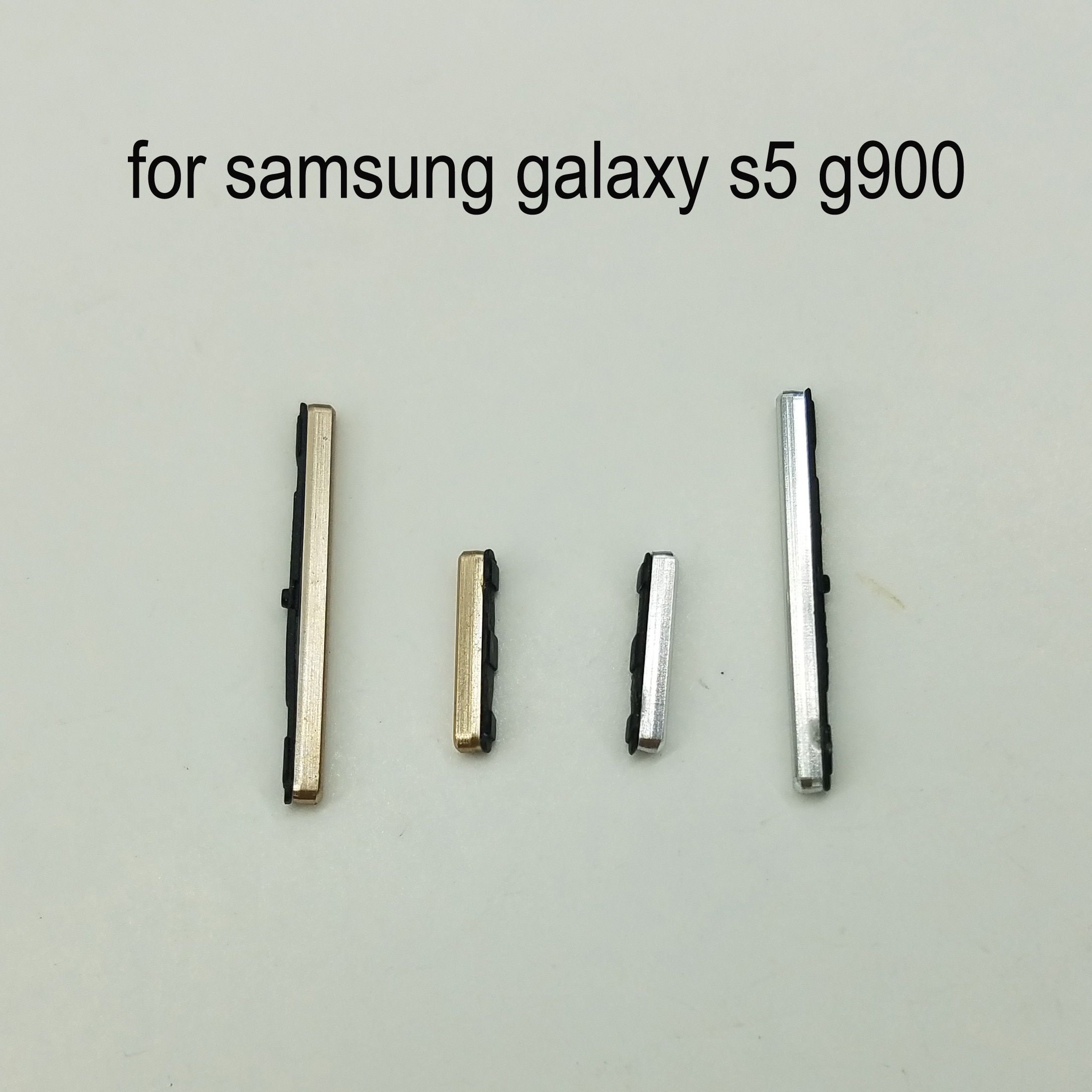 Voor Samsung Galaxy S5 G900F G900H G900I G900 i9600 G900FD G900MD Telefoon Behuizing Frame Volume Knop Op Off Side key Gold