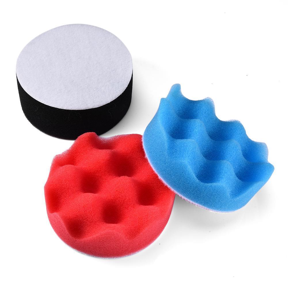 80% SALES! 7Pcs 8cm Auto Car Polishing Wheel Buffing Pad Kit Drill Adapter Scratch Remover