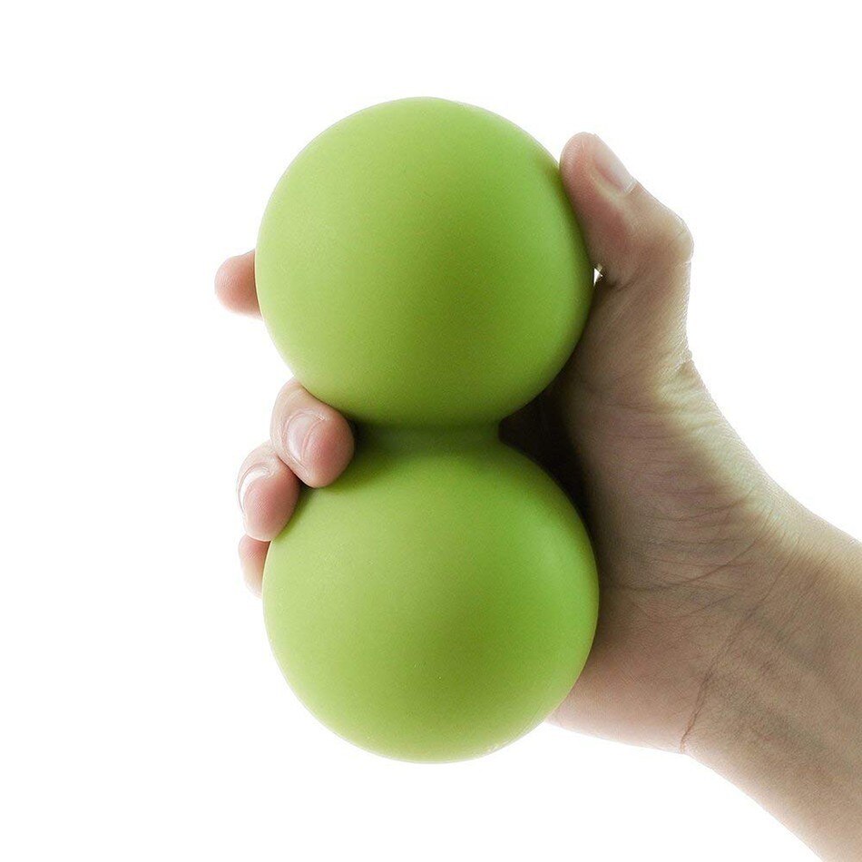 Yoga pilates bold peanut gym fitness balance bold silikone massage crossfit bodybulding træningstilbehør til træning: Grøn