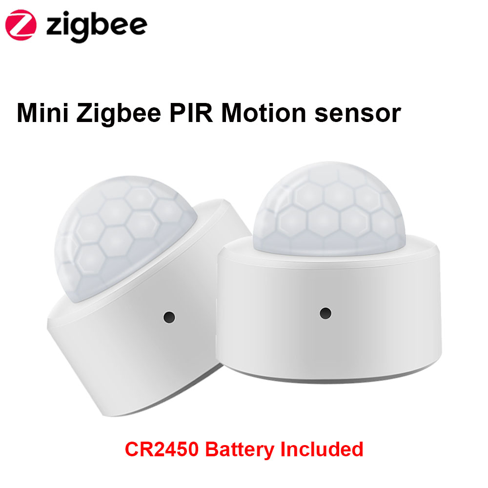 2 in 1 Zigbee Mini PIR Motion Detector +Bright Lux Light Passive Infrared Security Burglar Alarm Sensor