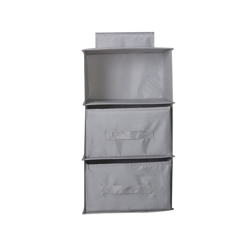 Oxford Cloth Multi-layer Storage Hanging Bag Clothes Debris Wardrobe Storage Rack Foldable Drawer Storage Organizer Hanging Bag: B