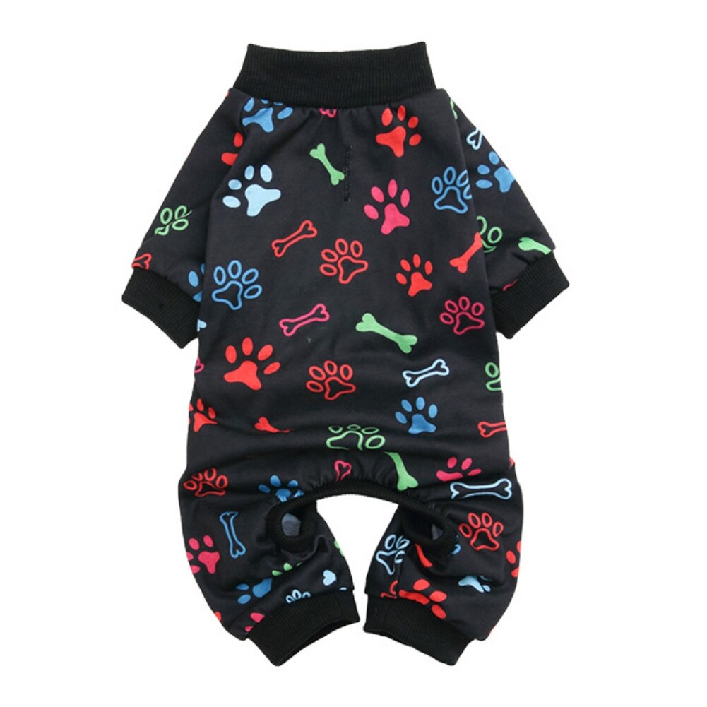 Pet Dog Cat Pajamas Autumn Winter Warm Pet Jumpsuit Clothes for Small Medium Dogs Pet Yorkies Shih Tzu Puppy Four Legged Outfits: B / L