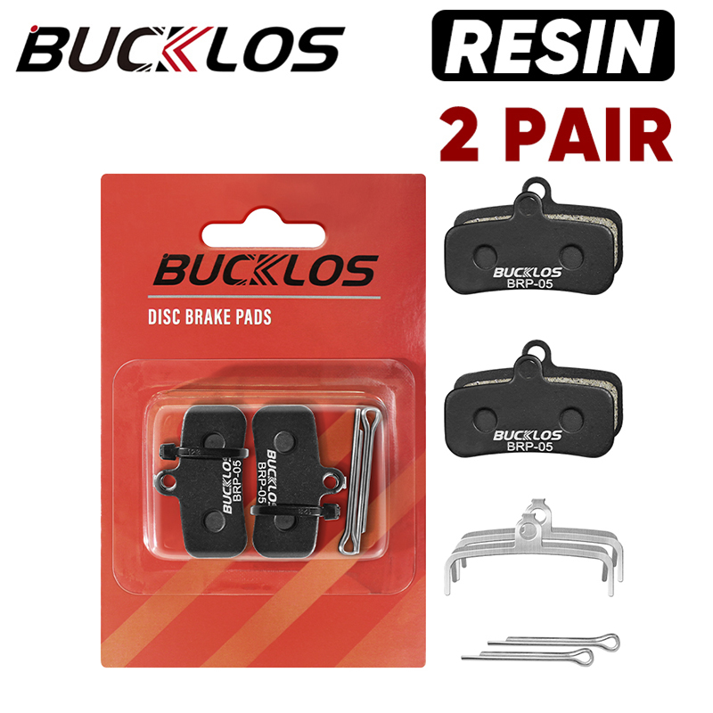 BUCKLOS Resin Disc Brake Pad For SHIMANO D02S Wear-resistant Hydraulic Brake Pads MTB Brake Pads for N03A H03A Cycling Parts: Yellow
