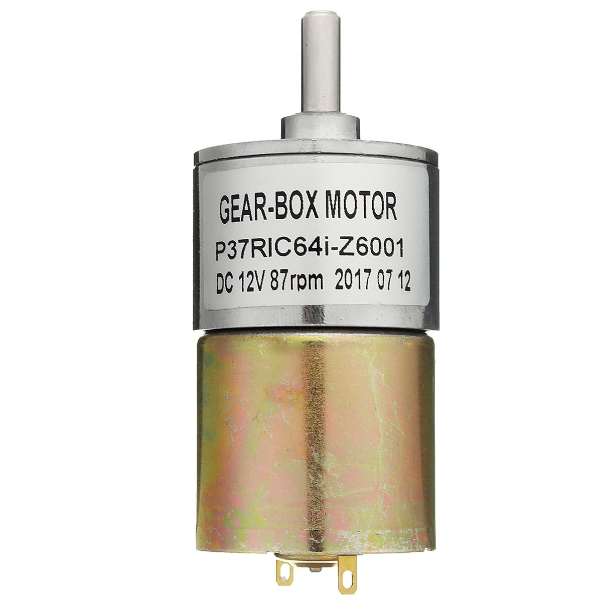 12V DC 70RPM Moteur DC avec reducteur, couple 3,5Kg.cm