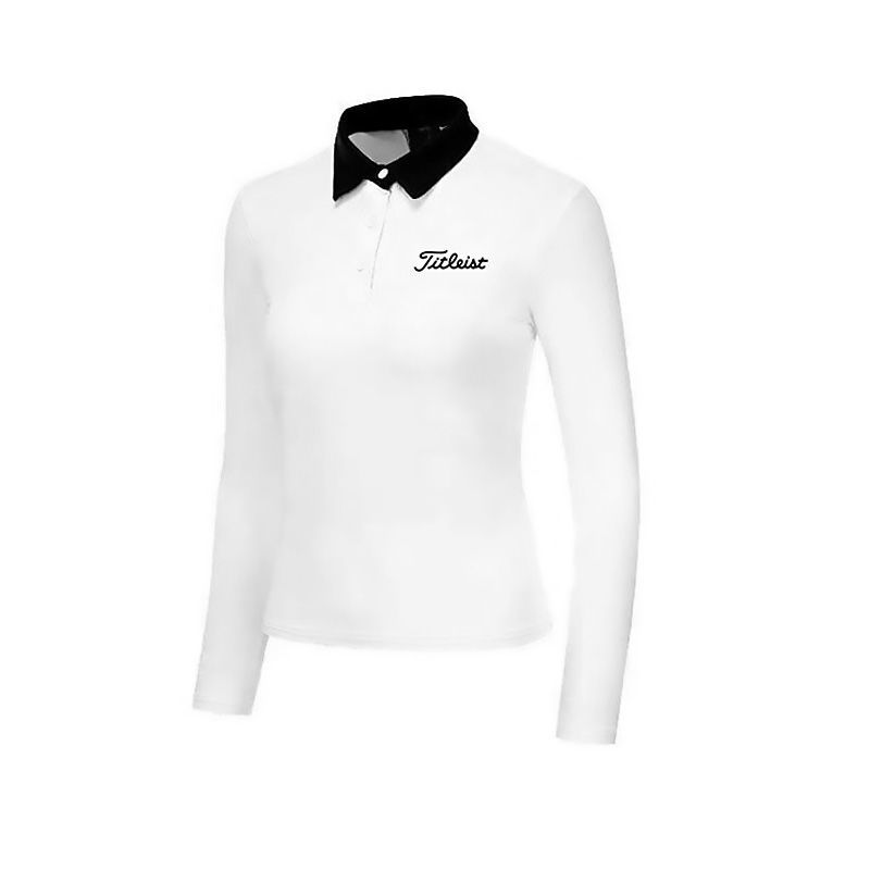 2021 senhoras golf wear camiseta lidies manga longa poliéster primavera esportes ao ar livre suor camisa: Marfim / XXXL