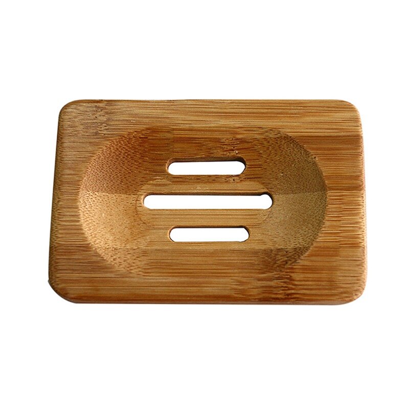 Wooden Soap Tray Drainer Soap Dishes Bathroom Soap Holder Shower Soap Stand Storage Box: C