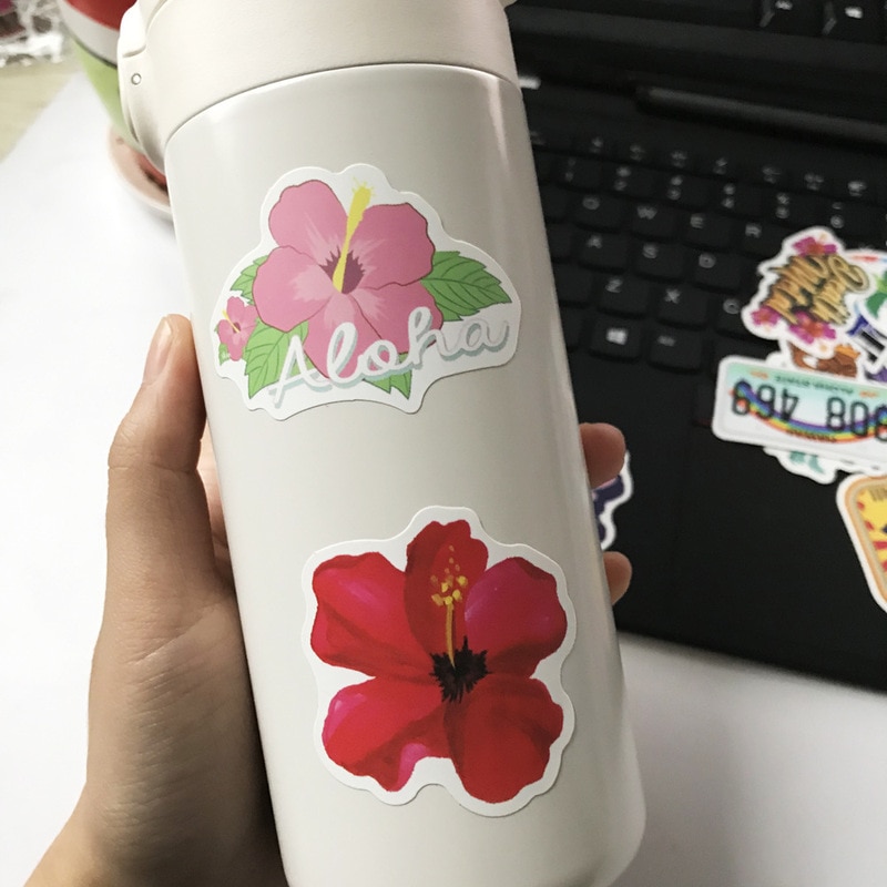 50 Pcs Hawaii Surf Auto Stickers Vinyl Beach Club Notebook Reisbagage Stickers Kinderspeelgoed Stickers