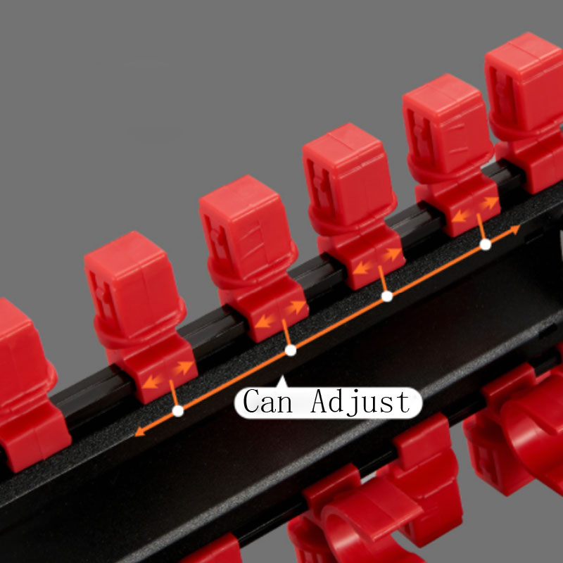 1/4" 3/8" 1/2" Socket Wrench Storage Rack Mountable Sliding Stand Socket Wrenchs Holder for Ratchet Wrench And Socket Storage