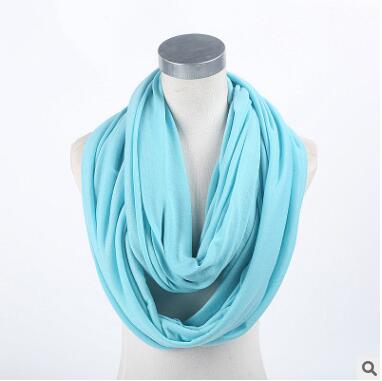 YWHUANSEN Mother Lactation Cover Feeding a Child Women Infinity Scarf Breastfeeding Mommy Nursing Infant Shawl: Light Blue
