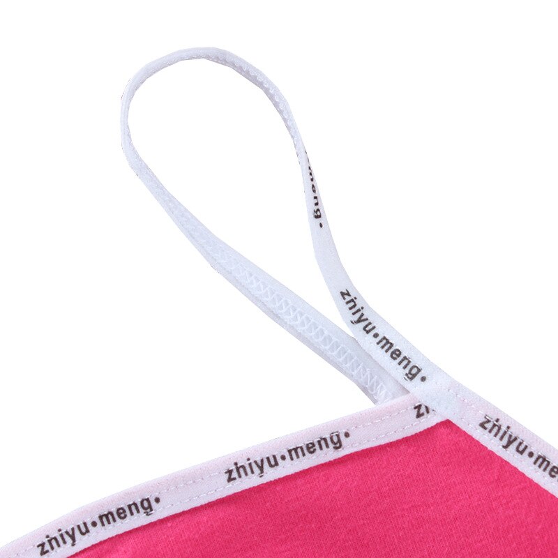 3 pz/lotto bambini biancheria intima modello 100% cotone ragazze canotta colore della caramella canottiera ragazze gilet 8-14years