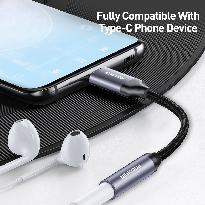 Rocoren usb typ c bis 3,5mm kopfhörer aux Adapter buchse Digital Audio- kabel kopfhörer konverter für iphone 15 Profi huawei sumsang