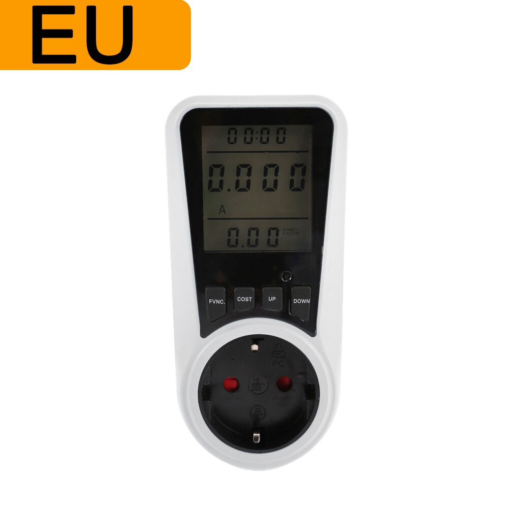 220V Ac Eu Lcd Digitale Power Meter Socket Wattage Kwh Energie Meter Wattmeter Meten Outlet Power Analyzer: 3 Pcs / PMB05--No backlight