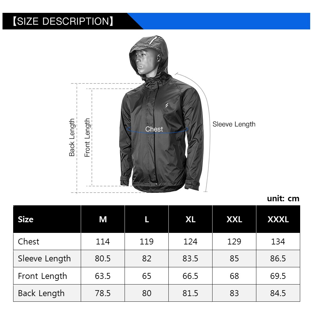 Mannen Waterdicht Winddicht Fietsen Jacket Mtb Fiets Regen Jas Outdoor Sport Running Regenjas Fietsen Jas Fiets Kleding