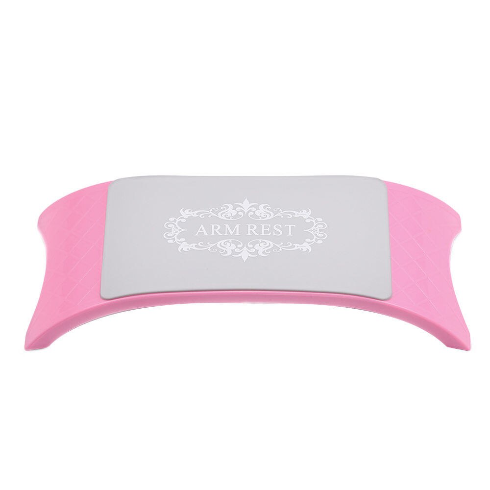 6 colores mano suave descansa Lavable a mano almohada soporte brazo descansa uñas manicura del arte cojín para las manos: Rosa