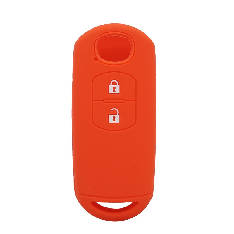 Xinyuexin-funda de silicona para llave de coche, 2 botones para Mazda 2, CX-5, Atenza, CX-7, CX-9, CX-3, CX-4, MX5: red