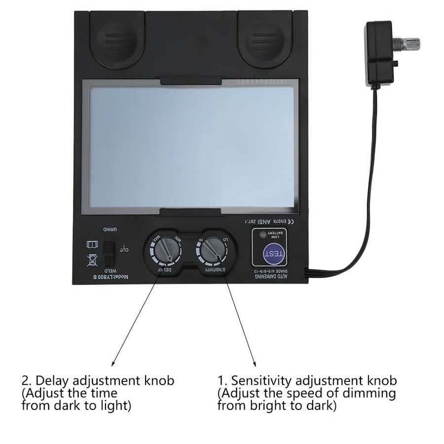 ABS Solar Auto Darkening Welding Filter Welding Helmet Protective Lens Cover Accessory Automatic ON/OFF