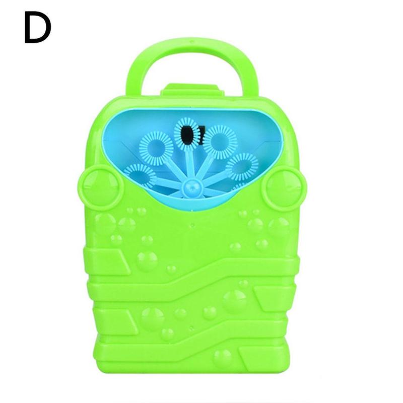 Draagbare Bubble Machine Kinderen Kids Interessante Outdoor Speeltuinen Partijen Speelgoed Speelgoed Kleurrijke Bellen X3R6: D