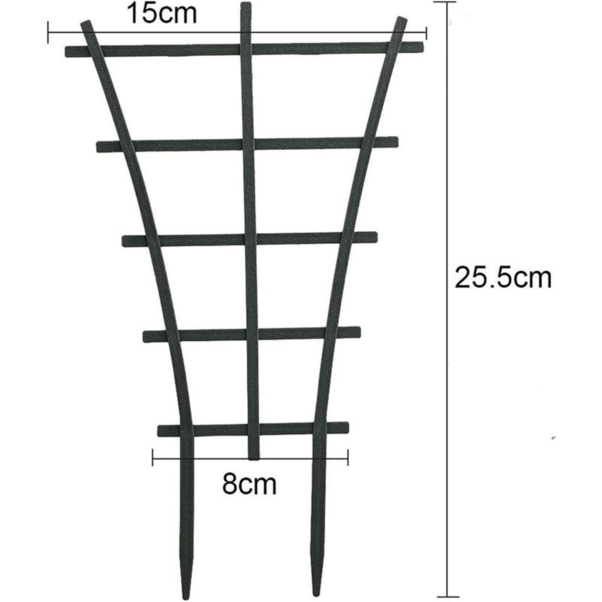 7 Shapes Plant Support Stand Plastic Cactus Racket Climbing Frame Balcony Flower Potted Fixed Rod Tomato Strawberry Supporter: Brown