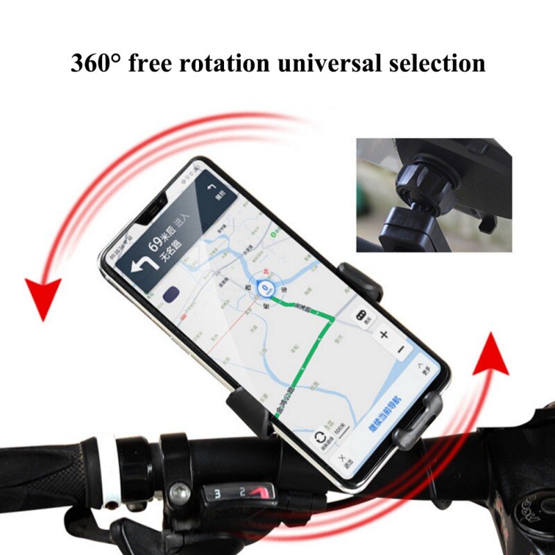 4 kleuren fiets telefoonhouder voor iphone universele mobiele telefoonhouder fiets stuur clip twee in één mobiele telefoon houder