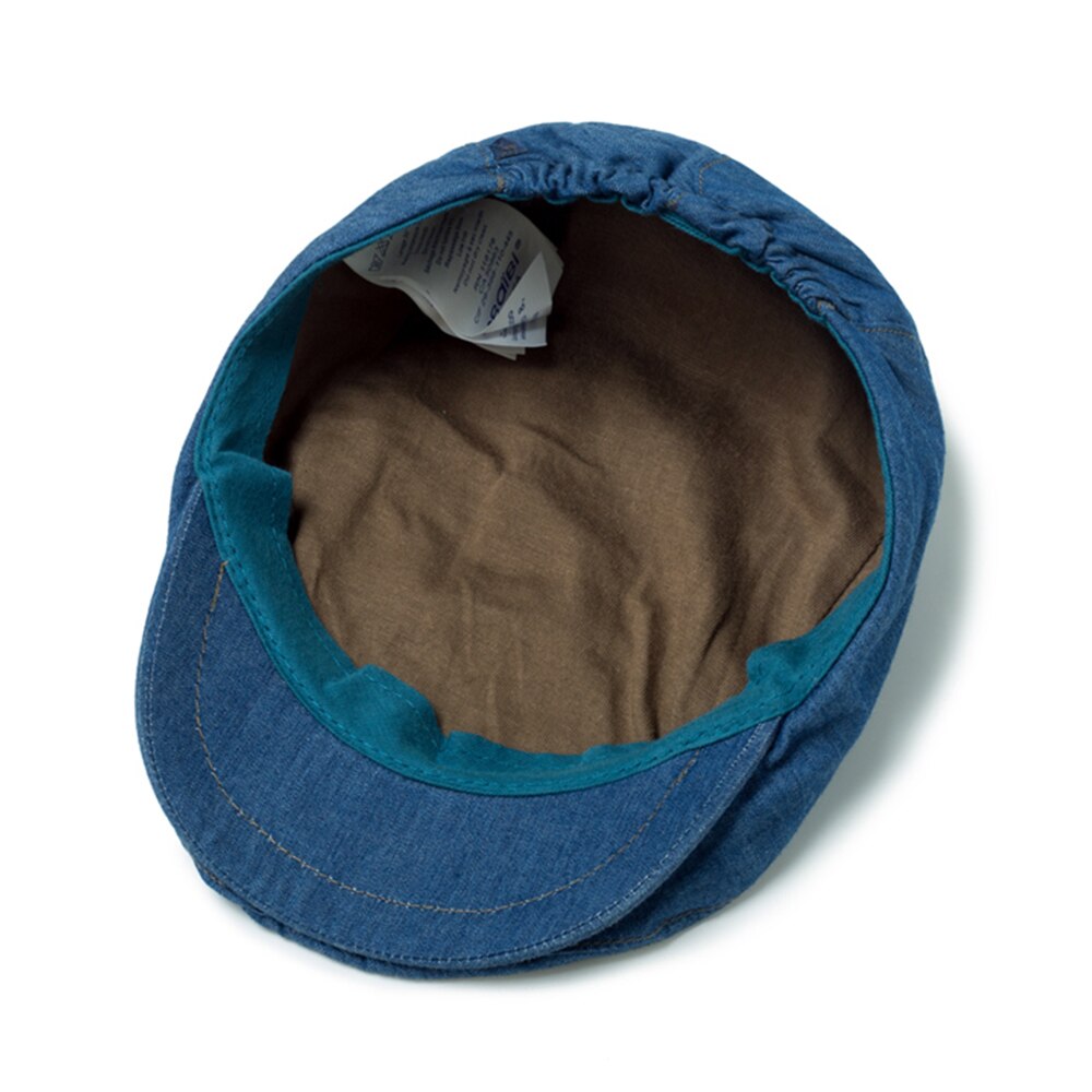 Bérets d&#39;automne en coton bleu, casquettes de -né, accessoires pour bébés, chapeau ajustable, robe pour enfants